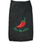 Chili Peppers Black Pet Shirt (Personalized)