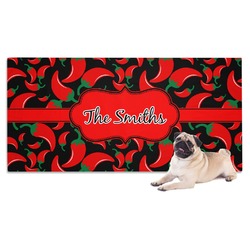 Chili Peppers Dog Towel (Personalized)