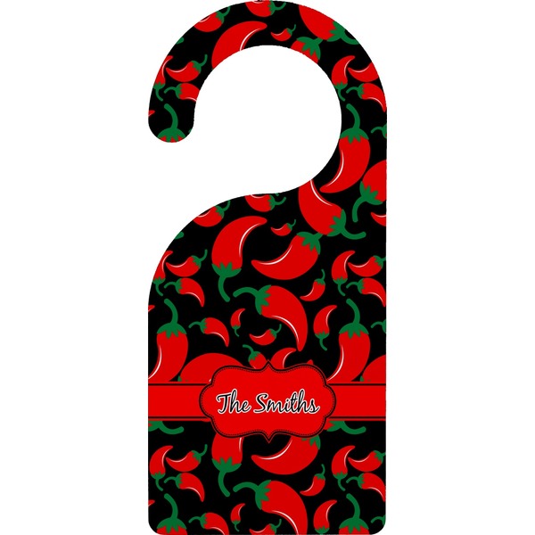 Custom Chili Peppers Door Hanger (Personalized)