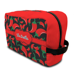 Chili Peppers Toiletry Bag / Dopp Kit (Personalized)