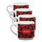 Chili Peppers Double Shot Espresso Mugs - Set of 4 Front