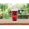 Chili Peppers Double Wall Tumbler with Straw Lifestyle