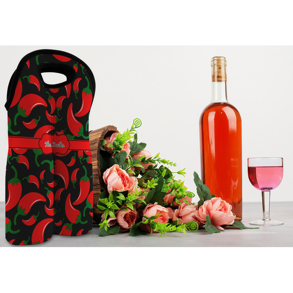 Chili Peppers Double Wine Tote - LIFESTYLE (new)