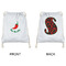 Chili Peppers Drawstring Backpacks - Sweatshirt Fleece - Double Sided - APPROVAL