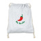Chili Peppers Drawstring Backpack - Sweatshirt Fleece - Double Sided (Personalized)