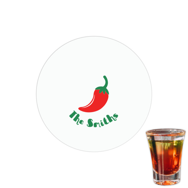 Custom Chili Peppers Printed Drink Topper - 1.5" (Personalized)