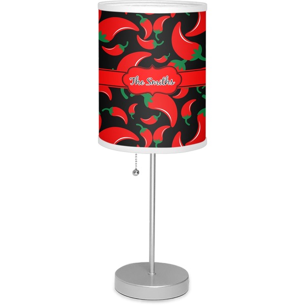 Custom Chili Peppers 7" Drum Lamp with Shade Polyester (Personalized)