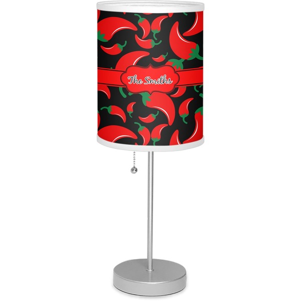 Custom Chili Peppers Lamp with Drum Shade (Personalized)