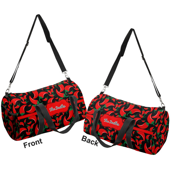 Chili Peppers Duffle bag large front and back sides