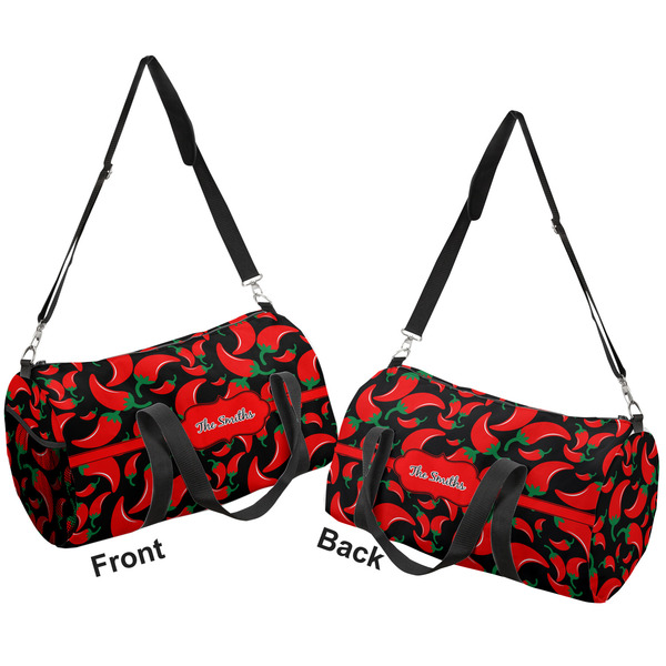 Chili Peppers Duffle bag small front and back sides