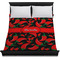 Chili Peppers Duvet Cover - Queen - On Bed - No Prop