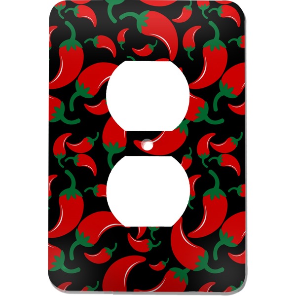 Custom Chili Peppers Electric Outlet Plate