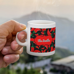 Chili Peppers Single Shot Espresso Cup - Single (Personalized)