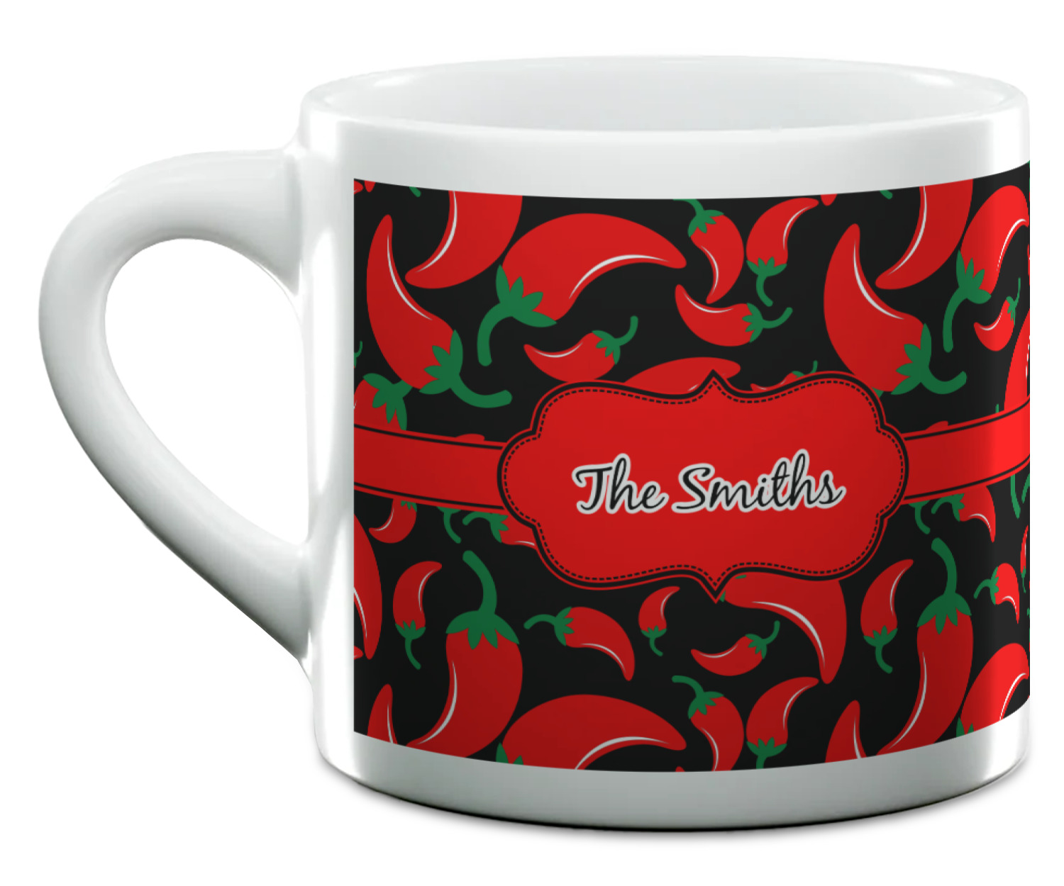 Chili Peppers Espresso Cups (Personalized) YouCustomizeIt