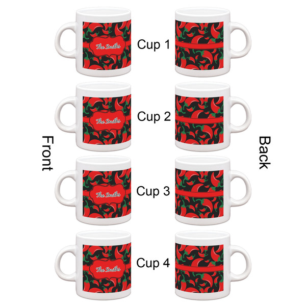 Chili Peppers Espresso Cup Set of 4 - Apvl