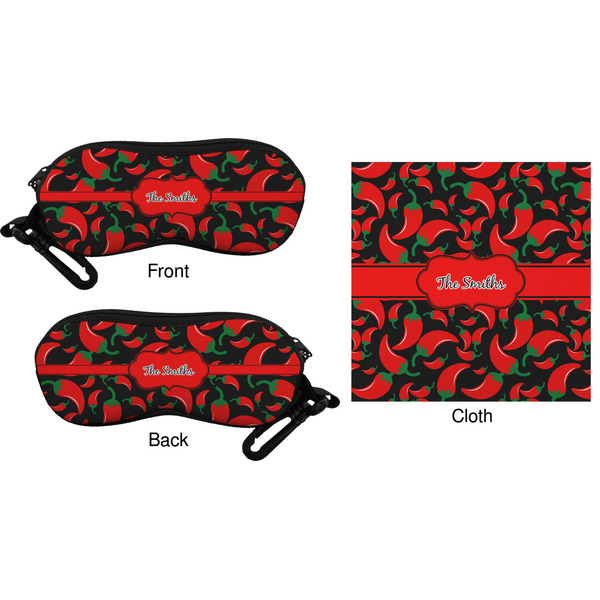 Chili Peppers Eyeglass Case & Cloth (Approval)