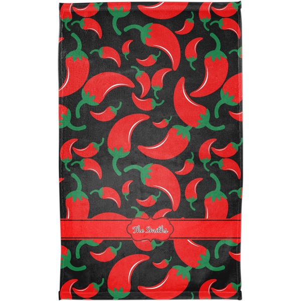 Chili Peppers Finger Tip Towel - Full View