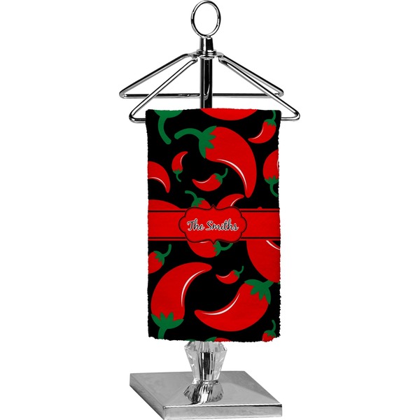 Custom Chili Peppers Finger Tip Towel - Full Print (Personalized)