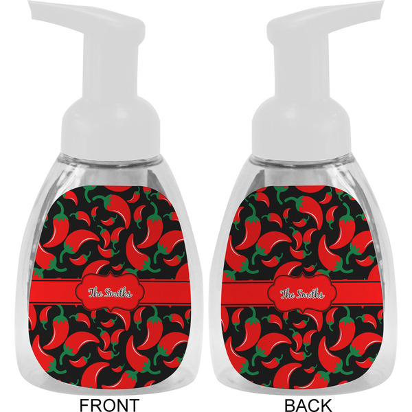 Chili Peppers Foam Soap Bottle Approval - White