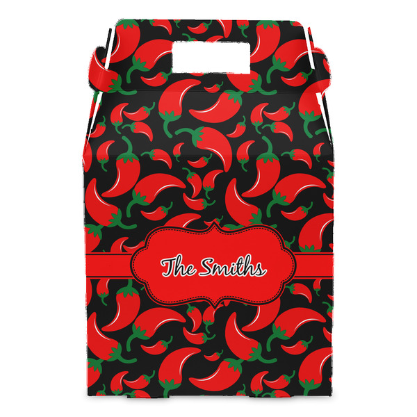 Chili Peppers Gable Favor Box - Front