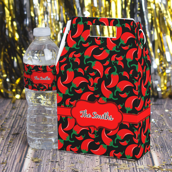 Chili Peppers Gable Favor Box - In Context