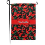 Chili Peppers Small Garden Flag - Double Sided w/ Name or Text