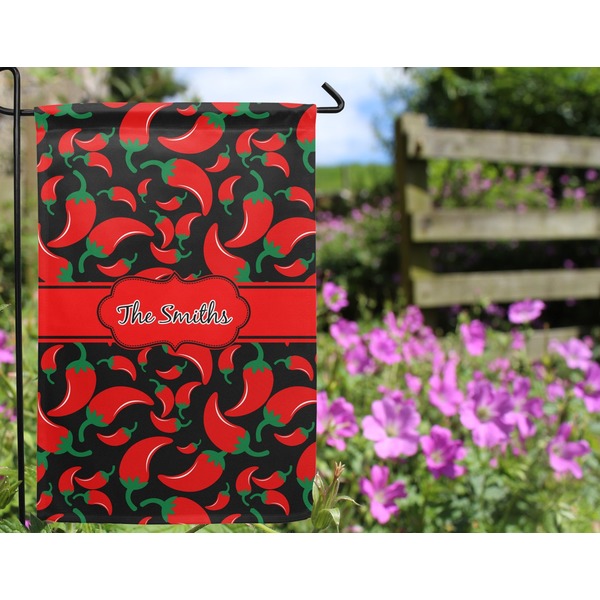 Chili Peppers Garden Flag - Outside In Flowers