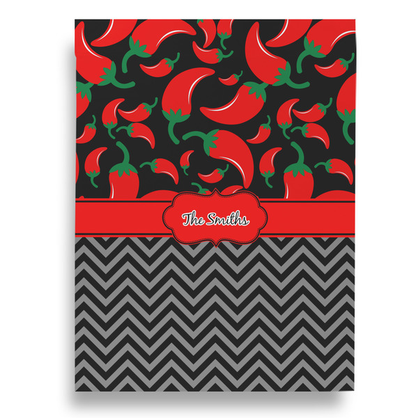 Chili Peppers Garden Flags - Large - Double Sided - BACK