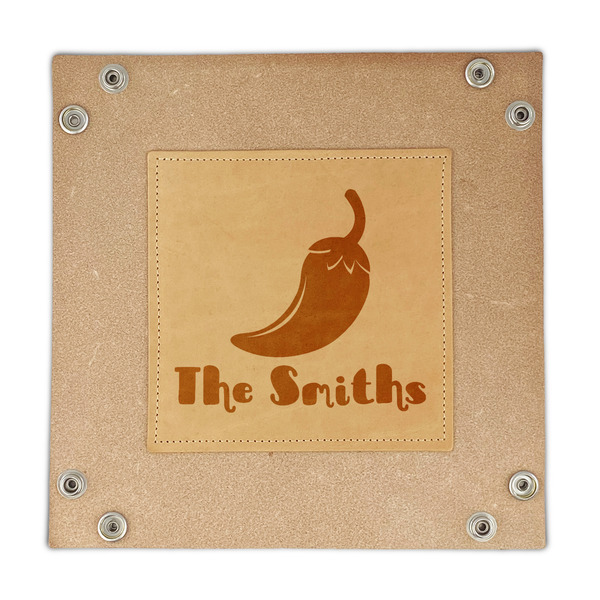 Chili Peppers Genuine Leather Valet Trays - FRONT