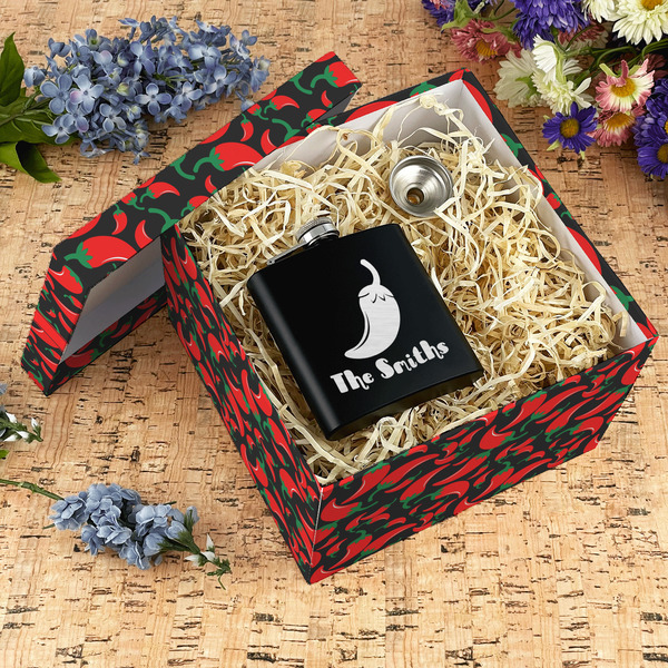 Chili Peppers Gift Boxes with Lid - Canvas Wrapped - X-Large - In Context