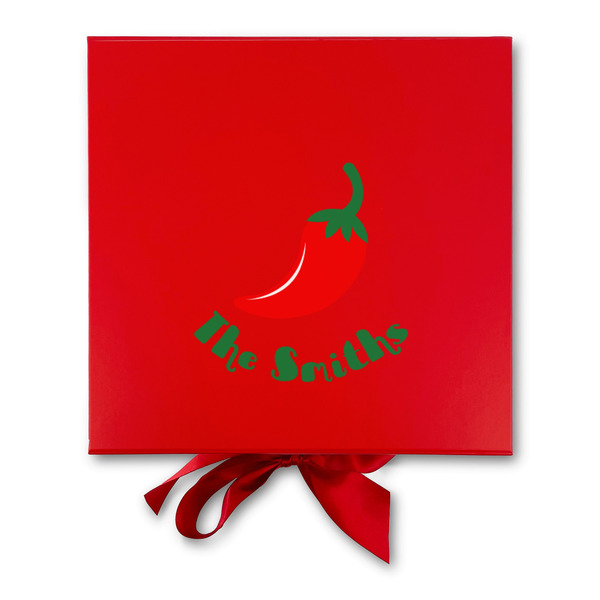 Chili Peppers Gift Boxes with Magnetic Lid - Red - Approval