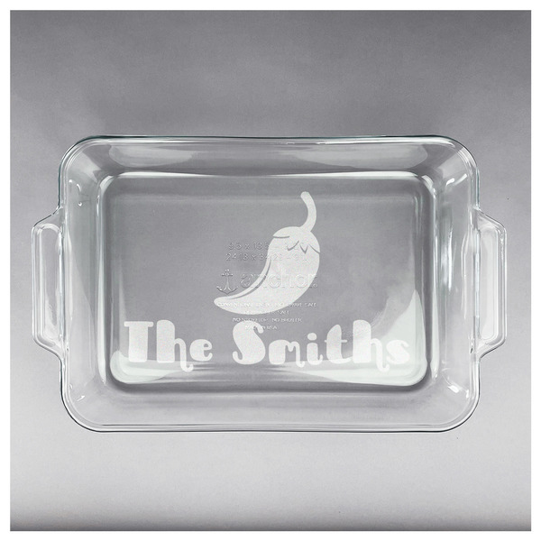 Chili Peppers Glass Baking Dish - APPROVAL (13x9)