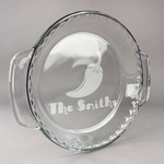 Chili Peppers Glass Pie Dish - 9.5in Round (Personalized)
