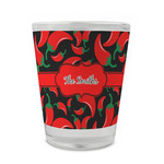 Chili Peppers Glass Shot Glass - 1.5 oz - Single (Personalized)