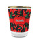 Chili Peppers Glass Shot Glass - 1.5 oz - with Gold Rim - Single (Personalized)