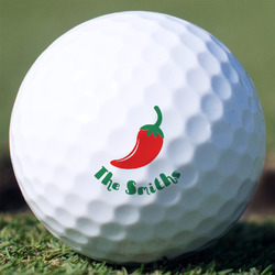 Chili Peppers Golf Balls - Titleist Pro V1 - Set of 3 (Personalized)