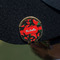 Chili Peppers Golf Ball Marker Hat Clip - Gold - On Hat