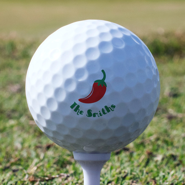 Chili Peppers Golf Ball - Non-Branded - Tee