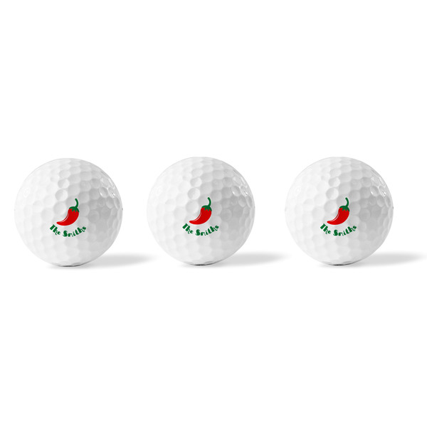 Chili Peppers Golf Balls - Generic - Set of 3 - APPROVAL