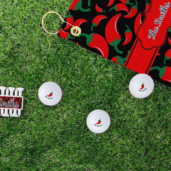 Chili Peppers Golf Balls - Generic - Set of 3 - LIFESTYLE