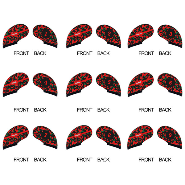 Chili Peppers Golf Club Covers - APPROVAL (set of 9)