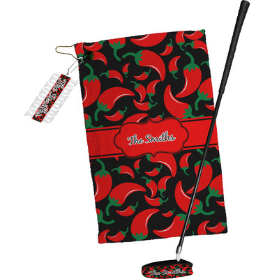 Chili Peppers Golf Towel Gift Set (Personalized)
