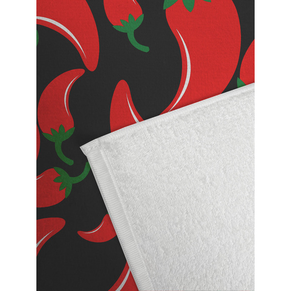 Chili Peppers Golf Towel - Detail