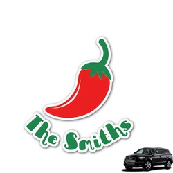 Chili Peppers Graphic Car Decal (Personalized)