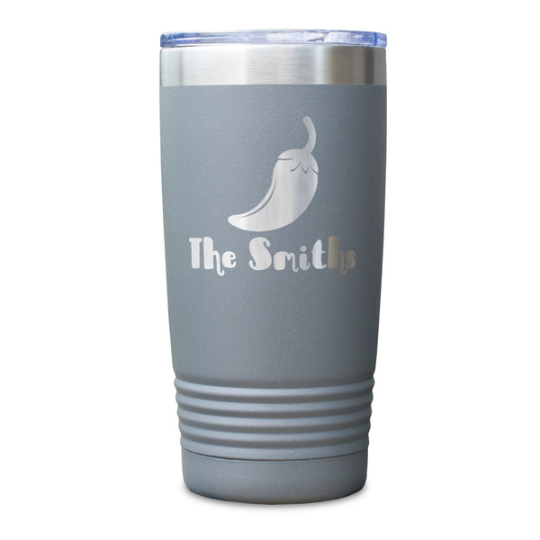Chili Peppers Gray Polar Camel Tumbler - 20oz - Single Sided - Approval