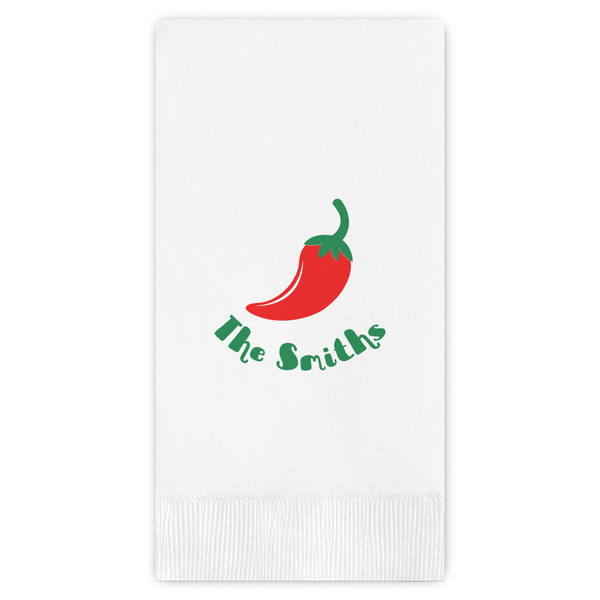 Custom Chili Peppers Guest Towels - Full Color (Personalized)
