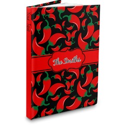 Chili Peppers Hardbound Journal - 7.25" x 10" (Personalized)