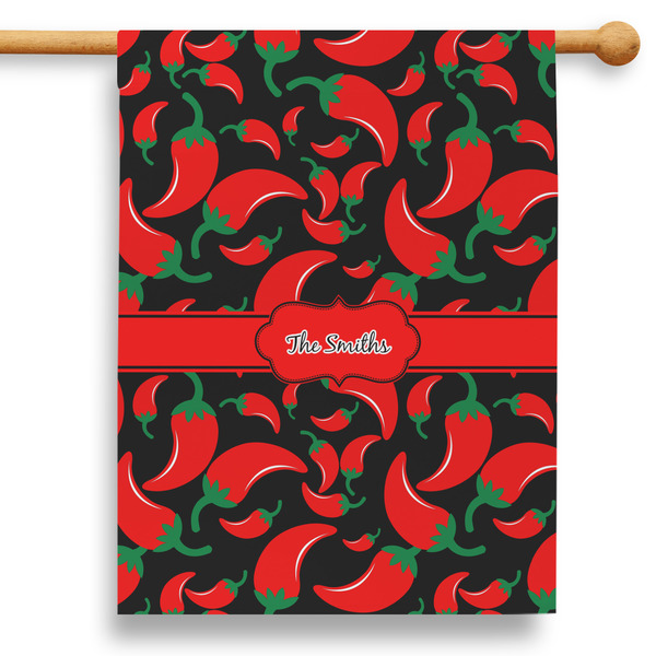 Custom Chili Peppers 28" House Flag - Single Sided (Personalized)