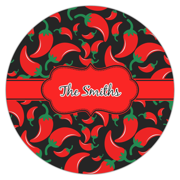 Chili Peppers Icing Circle - Small - Single