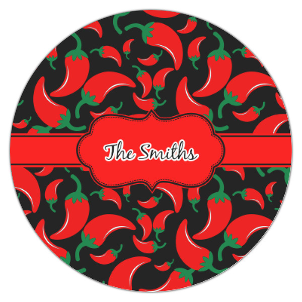 Chili Peppers Icing Circle - XSmall - Single